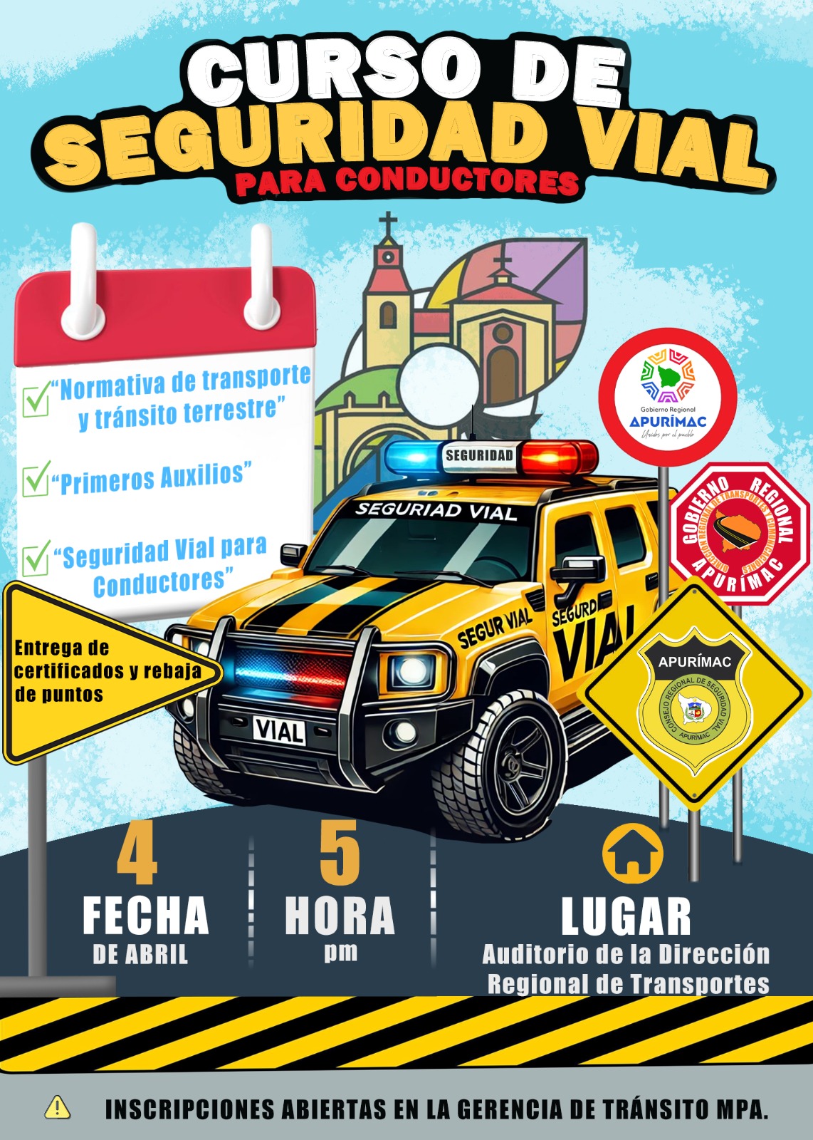 CURSO DE CAPACITACIÓN EN SEGURIDAD VIAL DIRIGIDO A CONDCUTORES SE ...